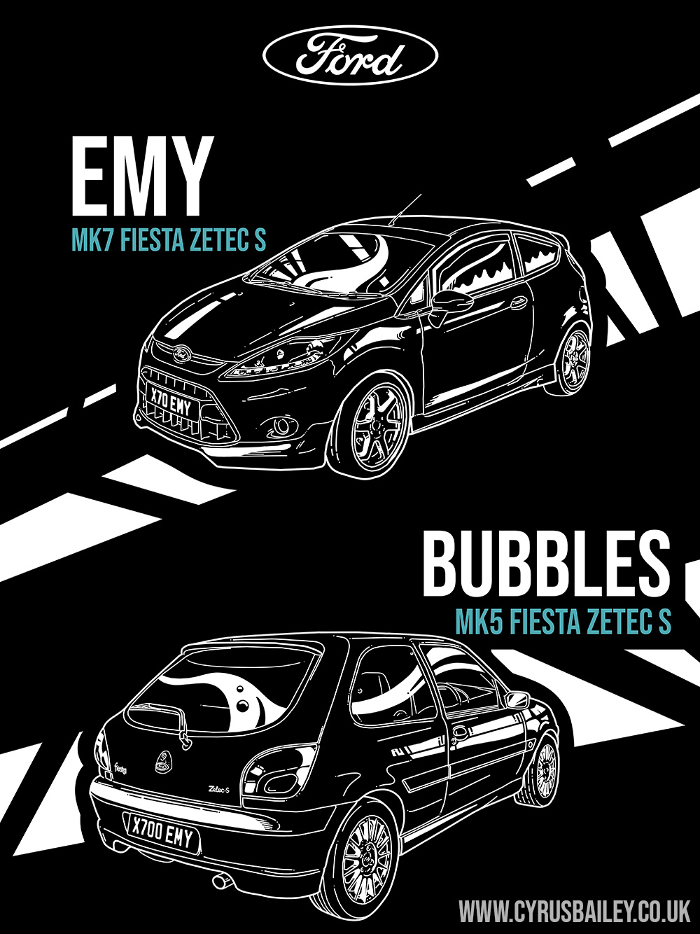 MK7 Fiesta and MK5 Fiesta