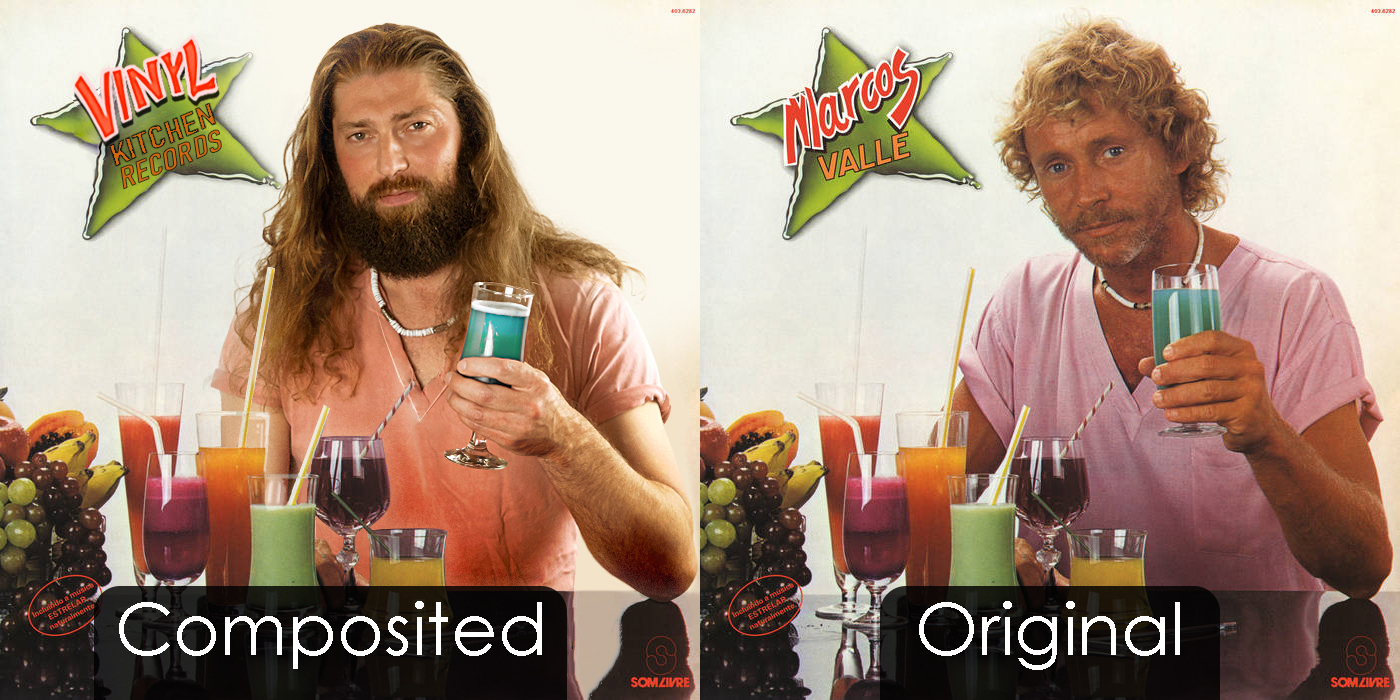 Photoshop composite for Vinyl Kitchen Records